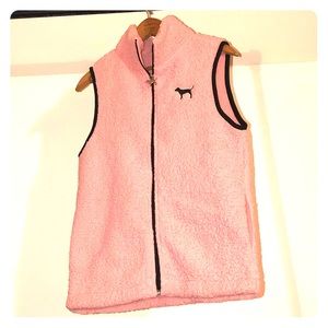 Victoria’s Secret xs pink fleece vest